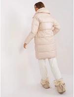Dámska ľahká páperová zimná bunda Továrenská cena light beige (TR8310)