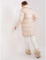 Dámska ľahká páperová zimná bunda Továrenská cena light beige (TR8310)