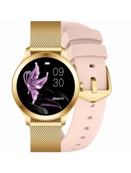 Smart hodinky Gravity Pink Gold 2 Stripes GT25-1 PRO Smart hodinky Gravity Pink Gold 2 Stripes GT25-1 PRO