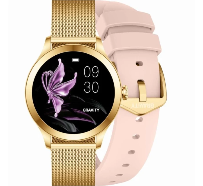 Smart hodinky Gravity Pink Gold 2 Stripes GT25-1 PRO Smart hodinky Gravity Pink Gold 2 Stripes GT25-1 PRO