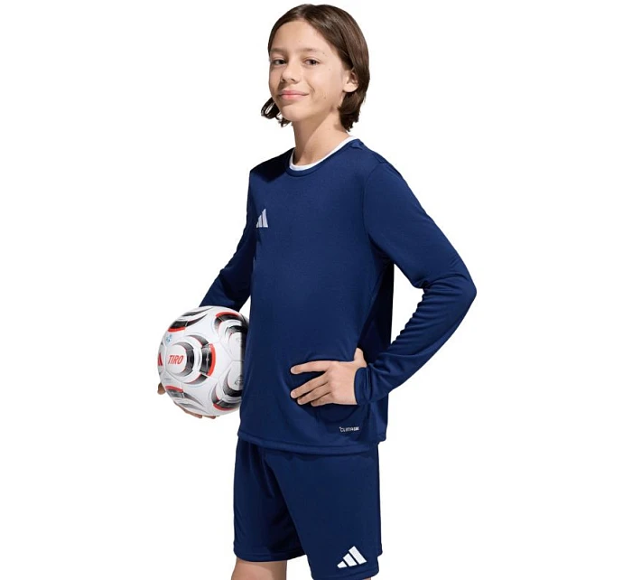 Adidas Entrada 26 detské tričko s dlhým rukávom tmavomodré KF5877