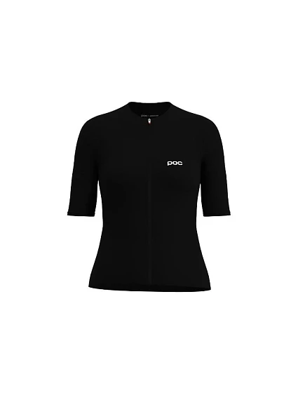 Cyklistické tričko POC W's Cadence Jersey, černé Cyklistické tričko POC W's Cadence Jersey, černé