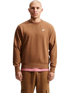 Pánská mikina Nike Club FT světle hnědá FN3888 270