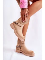 Ażurowe Wiosenne Botki Na Suwak Z Łańcuchem Beżowe Chantelle Ażurowe Wiosenne Botki Na Suwak Z Łańcuchem Beżowe Chantelle