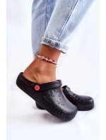 Damskie Lekkie Klapki Big Star II275001 Czarne Damskie Lekkie Klapki Big Star II275001 Czarne