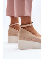 Damskie Espadryle Na Koturnie Jasnobeżowe Malla Damskie Espadryle Na Koturnie Jasnobeżowe Malla