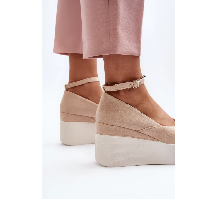 Damskie Espadryle Na Koturnie Jasnobeżowe Malla Damskie Espadryle Na Koturnie Jasnobeżowe Malla