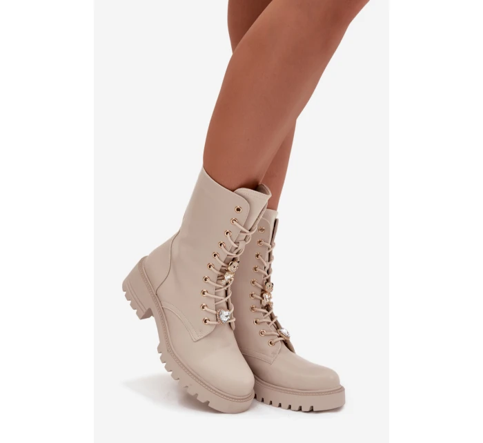 Dámské workery s přezkami Medvídek Srdce Béžové Iravine Dámské workery s přezkami Medvídek Srdce Béžové Iravine