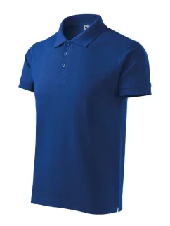 Bavlnená polokošeľa Heavy pánska kráľovská modrá