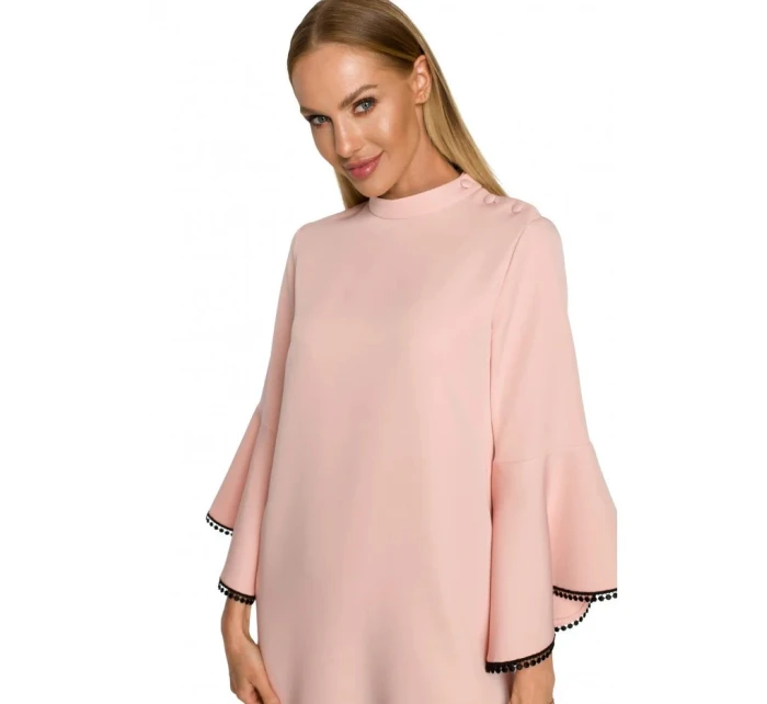 Dámske šaty M698 Powder pink - MOE