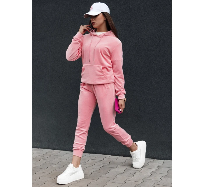 Dámsky velúrový set RELAX FIT pink FashionStreet AY1069