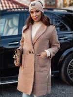 Dámsky nadrozmerný dlhý kabát BARALITE z jahňacej kože béžovej farby FashionStreet NY0710 Dámsky nadrozmerný dlhý kabát BARALITE z jahňacej kože béžovej farby FashionStreet NY0710