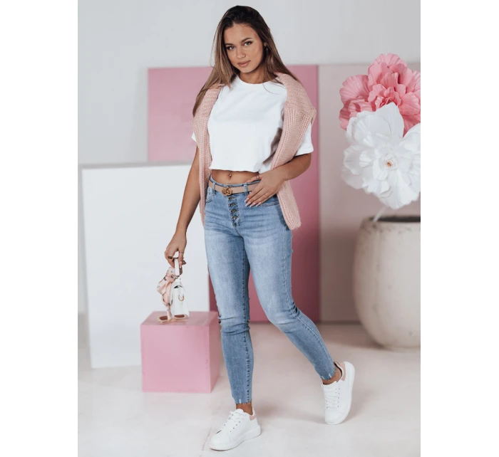 Dámské úzké džínové kalhoty s vysokým  Dstreet model 21983629 - FashionStreet