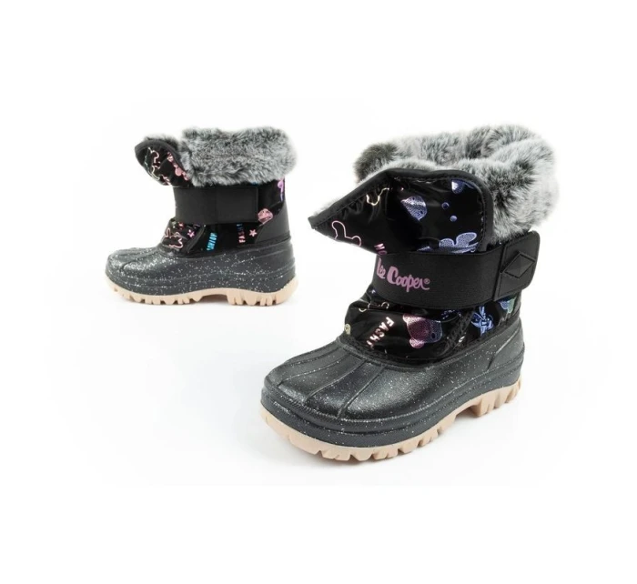 Lee Cooper Zimné snežnice Detské zateplené snežnice pre dievčatá Black