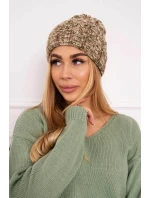 Dámska čiapka Eliza K205 cappuccino+light khaki Dámska čiapka Eliza K205 cappuccino+light khaki