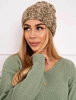 Dámska čiapka Eliza K205 cappuccino+light khaki