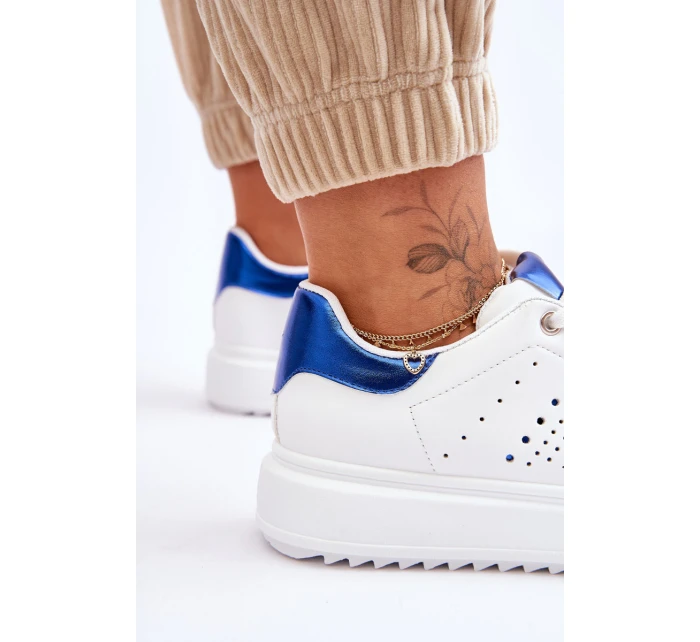 Damskie Sportowe Buty Biało-Niebieskie Be First! Damskie Sportowe Buty Biało-Niebieskie Be First!