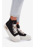 Dámské tenisky na platformě s přezkami černé Gracella Dámské tenisky na platformě s přezkami černé Gracella