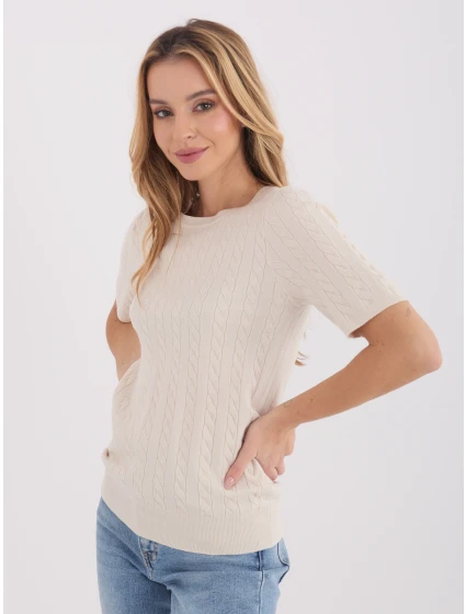 Jumper PM SW B 613.09 světle béžový Jumper PM SW B 613.09 světle béžový