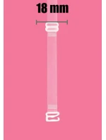 Silikónové remienky Julimex RT-105 18 mm biely kov