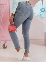 Dámské džínové úzké kalhoty s páskem modré Dstreet model 21984787 - FashionStreet Dámské džínové úzké kalhoty s páskem modré Dstreet model 21984787 - FashionStreet