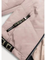 Svetlo béžová dámska bunda "bomber" (B8098-51)