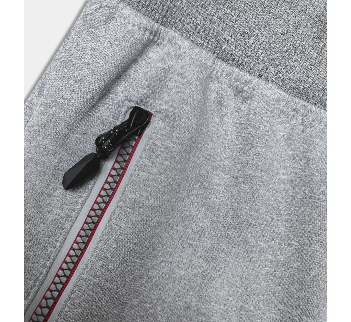 Světle šedé pánské sportovní kraťasy model 18612073 - J.STYLE