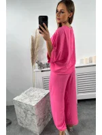 Souprava halenky a kalhot růžová