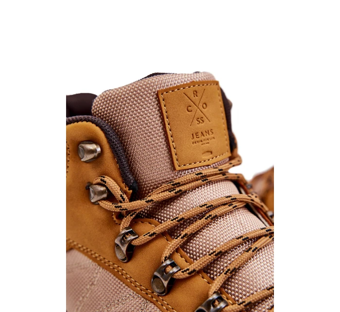 Pánské zateplené trekové boty model 21603169 velbloud - Cross Jeans
