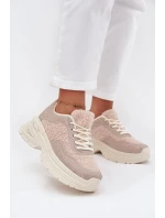 Sneakersy Damskie Z Cyrkoniami I Futerkiem Typu Baranek Jasnobeżowe Zarika Sneakersy Damskie Z Cyrkoniami I Futerkiem Typu Baranek Jasnobeżowe Zarika