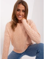 Sweter AT SW model 18895622 brzoskwiniowy - FPrice Sweter AT SW model 18895622 brzoskwiniowy - FPrice