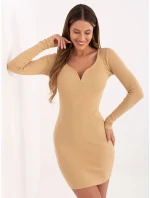 Šaty FN SK 4607.16X ťava Šaty FN SK 4607.16X ťava