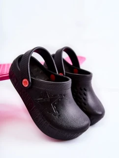 Detské ľahké papuče Kroks Big Star II375001 Black