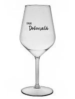PANI DOKONALÁ - priehľadný nerozbitný pohár na víno 470 ml