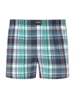 Pánske šortky 315300H B90 tyrkysová kockovaná - Jockey