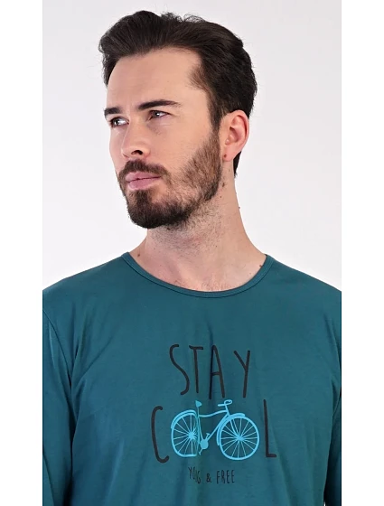 Pánské pyžamo dlouhé model 22407787 - Vienetta MAN Pánské pyžamo dlouhé model 22407787 - Vienetta MAN