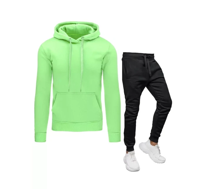 FashionStreet pánska zeleno-čierna tepláková súprava AX0646z