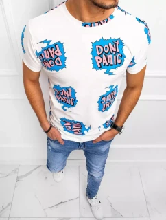 Pánské bílé tričko s potiskem Dstreet model 21968794 - FashionStreet