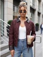 Kurtka przejściowa damska pikowana bordowa model 22025099 - FashionStreet