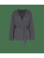 Cozy Comfort Robe Top Quilted - GRAY - TRIUMPH GRAY - TRIUMPH