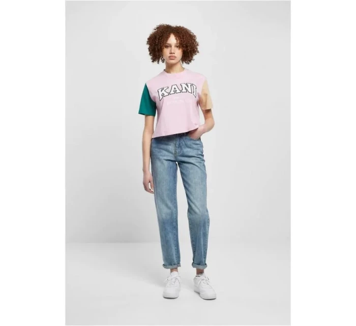 Tričko Karl Kani Serif Crop Block Tee W 6130859