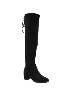 Dámske zateplené čižmy nad kolená čierne Sergio Leone KZ25413