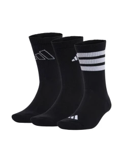 Adidas Logo 3 páry ponožiek čierne JI6315
