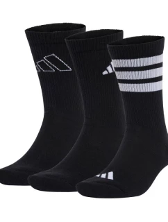 Adidas Logo 3 páry ponožiek čierne JI6315