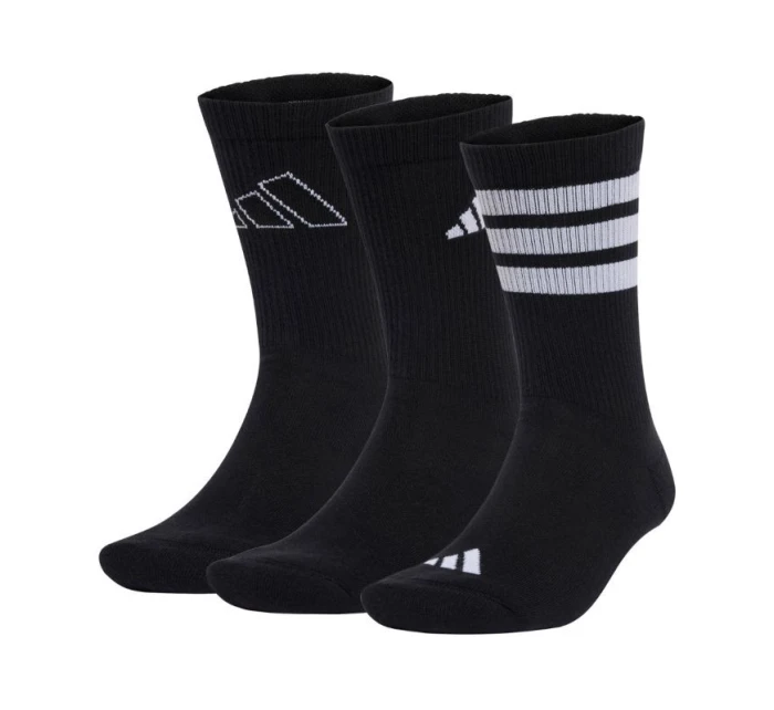 Adidas Logo 3 páry ponožiek čierne JI6315 Adidas Logo 3 páry ponožiek čierne JI6315