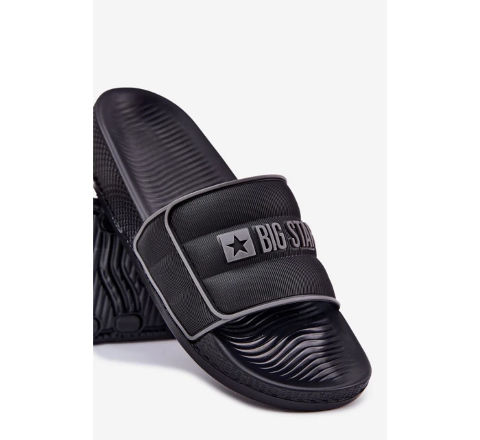 Męskie Klapki Big Star RR174A043 Czarne