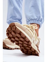 Dámske semišové tenisky GOE TT2N4021 Beige Dámske semišové tenisky GOE TT2N4021 Beige