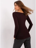 Blúzka EM BZ 785.32P tmavohnedá
