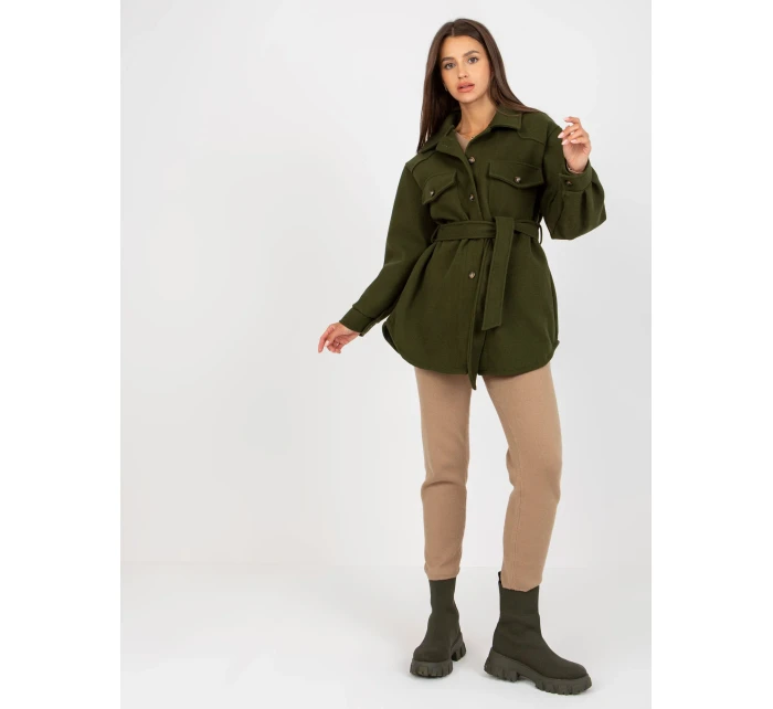 Dámsky kabát EM PL 2939 85 khaki