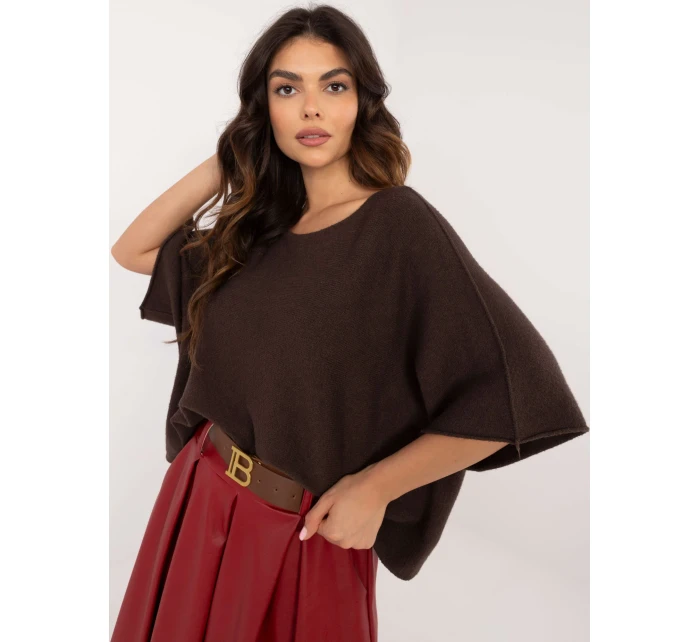 Sweter IT SW model 21877691 ciemny brązowy - FPrice